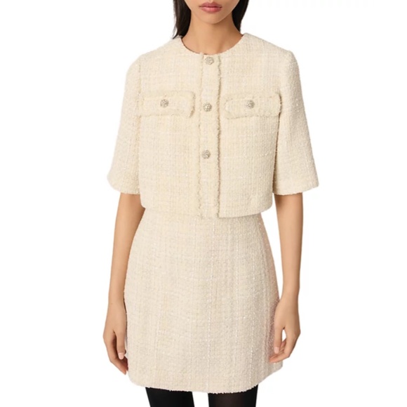 Reims Tweed 2-in-1 Short Dress - Picture 1 of 7